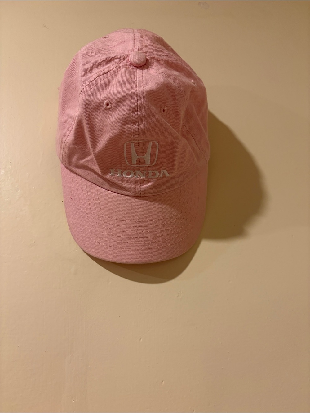 Honda Pink Baseball Cap - Embroidered Logo Men’s Hat